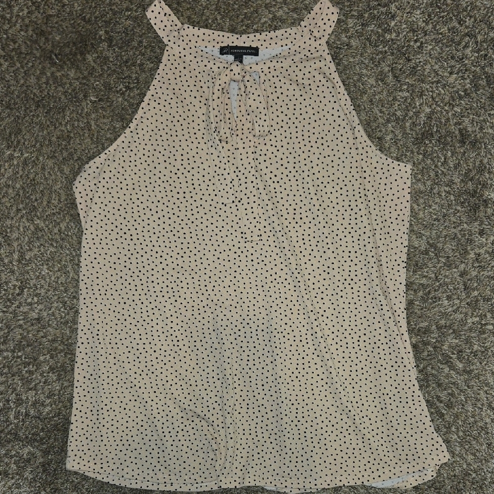 Adrianna Papell Pink Sleeveless Top with Tie Front New Without Tags Womens Large